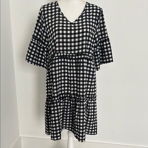 Black and White Checkered Dress